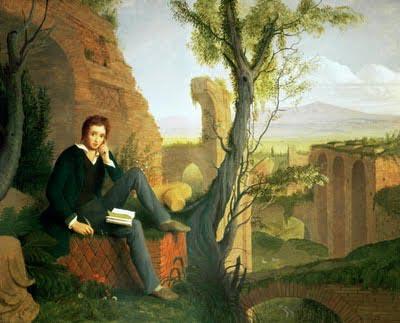 Joseph Severn Posthumous Portrait of Shelley Writing Prometheus Unbound Germany oil painting art